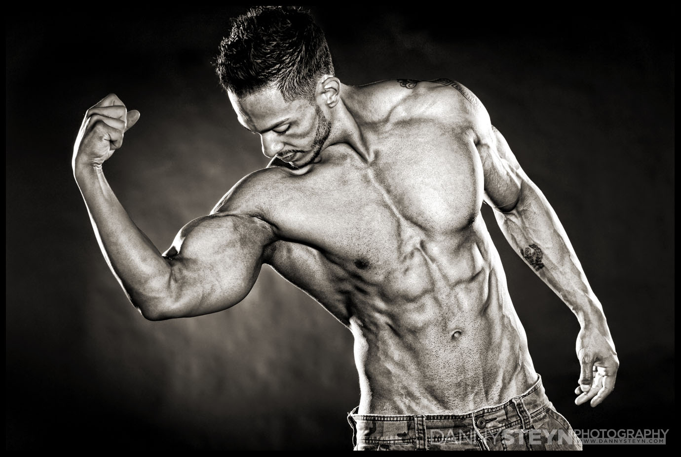 Men Flexing Muscles